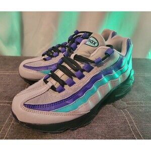 Nike Air Max 95 Aqua Wolf Grey Athletic Running Shoes Men’s Size 5 (AT2865-001)